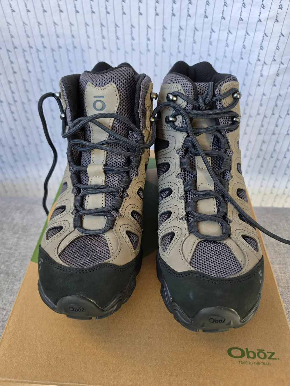 Oboz Men's Tan and Gray Boat-Style Outdoor Shoe